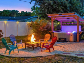 4b2b Family Home w Hot Tub BBQ & Firepit 9mins to beach